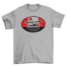 CRANE CAMS 1962 Eliminators Logo Gray T-Shirt Drag Racing Mopar Ford Chevy picture