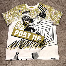 Post Game Shirt Mens 3XL White Gold Airness Basketball All Over Print AOP Goat picture