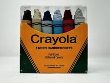 New Vintage Crayola Crayons Binney & Smith Handkerchiefs 1981 Made in USA  picture