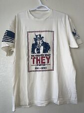 Grunt Style We Finished What They Started WWI WWII Men's Ivory T-Shirt Size XL picture