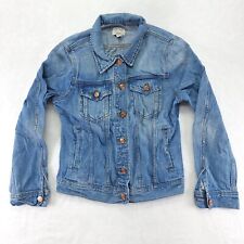 J. Crew Trade Mark Denim Jacket with Copper Buttons Size Small picture