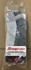 12 Pairs Men's Gray Snap On Tools ANKLE Socks Large  MADE USA New picture