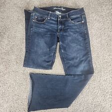 American Eagle Jeans Womens 12 Artist Bootcut Flare Low Rise Stretch Dark Wash  picture