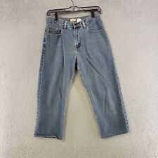 Vintage LL Bean Jeans Womens 8P Blue Capri High Rise Medium Wash Denim Casual picture