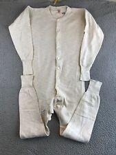 Vintage Long Underwear  Flagg Utica Bodyguard Springtex  Button Rear Bodysuit picture