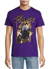 NEW♈Licensed size S Prince Men's Motorcycle Purple Rain Tee 2022~Purple picture