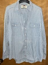 Vintage Levis San Francisco Shirt Men's XL Button Long Sleeve Blue Striped picture
