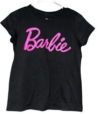 Barbie Adult T-Shirt Women's Iconic Fashion Doll Logo Size XL Pink Black New picture