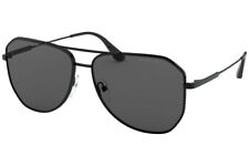 Authentic PRADA PR 63XS-1AB08G Sunglasses Black / Grey Polarized *NEW* 61 mm picture