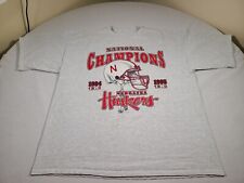 Vintage Nebraska Huskers Shirt Mens XL Gray 90s National Champions Graphic Tee picture