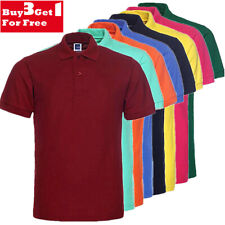 Men's Polo Shirt Golf Sports Plain Casual New Cotton Jersey T Shirt Short Sleeve picture