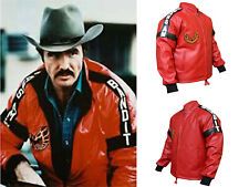 Smokey and the Bandit Leather Jacket, Burt Reynolds Red Jacket ,All Size XXS-5XL picture