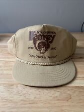 Vtg Ramsy Electric Supply Trucker Hat Mesh Snapback Brown 1990 Rare picture