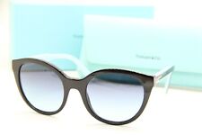 NEW TIFFANY & CO. TF 4164 8001/9S BLACK TURQUOISE AUTHENTIC SUNGLASSES 52-20 picture