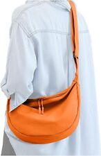 Medium Nylon Crossbody Crescent Bag for Women Men Fashionable Shoulder Bag with  picture