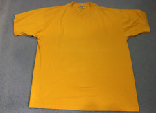 Vintage Fruit Of The Loom Blank Shirt Men's Size XL Yellow picture