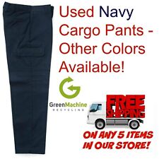 Used Uniform Work Pants Cargo Cintas Redkap Unifirst G&K Dickies and others NAVY picture