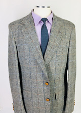 38R John Alexander USA Mens Vintage 2 Button Pure Wool Tweed Blazer Sport Coat picture