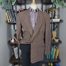 VTG Giorgio Armani Men's Sport Coat Two Button Houndstooth Wool Blend 42L ITALY picture