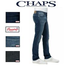 Chaps Men's Slim Leg Stretch Straight 5-Pocket Denim Jeans  - H43 picture