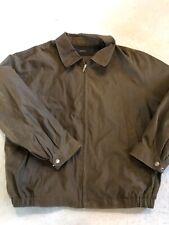 Claiborne Jacket Men's 2XL Brown Classic Outerwear Coat Zip Up picture