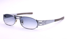 VINTAGE SUNGLASSES CALVIN KLEIN METAL SILVER 50-130 ITALY 90s New picture