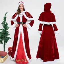 2023 Christmas Costume Xmas Mrs. Claus Party Santa Cosplay Women Red Dress US picture