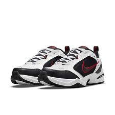 Nike AIR MONARCH IV Men White Black Red 101 Walking Shoe Medium & WIDE WIDTH 4E picture