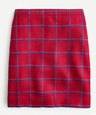 J.CREW NEW NWT SIZE 12 Mini skirt plaid English Wool Moon British A-line picture
