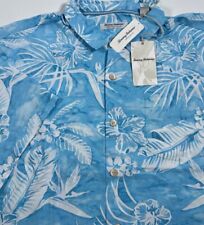NWT Tommy Bahama Men Big & Tall Blue CoconutPoint Shirt 2XL 3XL 4XL Floral G2 picture