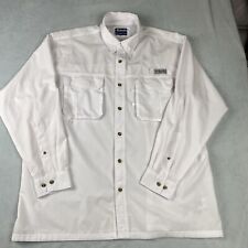 Bimini Bay Button Down Men's 2XL white Roll Sleeve Vented Lightweight Fishing picture