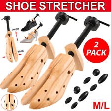 1 Pair 2-way Wooden Adjustable Shoe Stretcher Expander Men Women Size US 7-13 picture