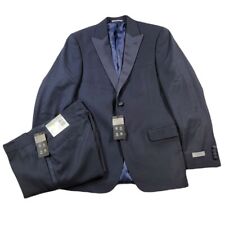 Alfani Slim-Fit Navy Tuxedo Suit Mens 36R 2 Piece Pants 30x32 Blue $495 picture