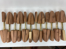 LOT OF 6 SETS WOOD SHOE TREES FOR MEN SIZE LARGE NEW picture