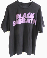 Offical Black Sabbath T Shirt XL Purple Logo Short Sleeve Tagless Black T Shirt picture