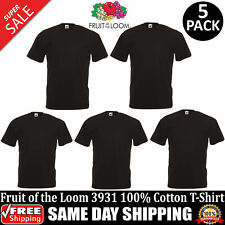 5 PACK OF FRUIT OF THE LOOM Adult HD Cotton T Shirt Blank T-Shirt 3931 S-6XL picture