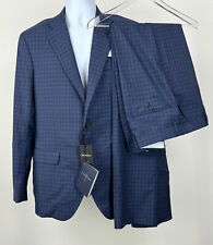 Ermenegildo Zegna $2K NWT 40 R US 50 R EU Blue Light Wool 2 Pc Suit Pants Blazer picture