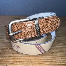 Doc Murphy Leather Canvas Embroidered GATORS / NOLES Size 30 - 36 with Buckle picture