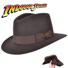 Vintage Indiana Jones Fedora - 100% Crushable Wool Felt Hat picture