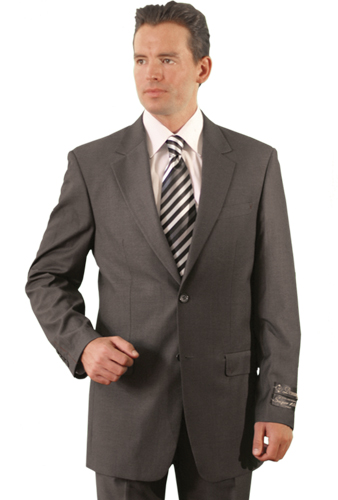 Our MARK Solid, Single Breasted, 2 Button Suit