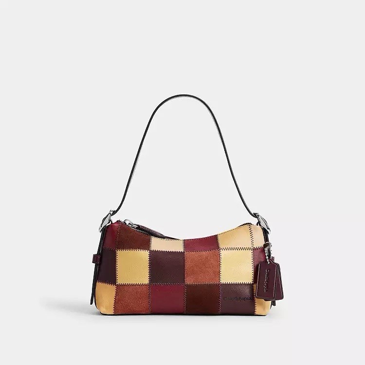 Coach Coachtopia Alter/Ego Small Slouchy Shoulder Bag Red Orange NEW