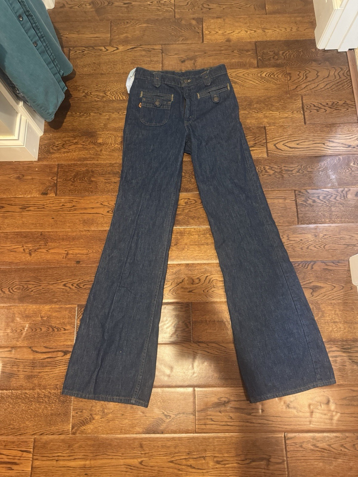 Vintage 1975 Deadstock Levi’s Fresh Produce Bell Bottom Jeans