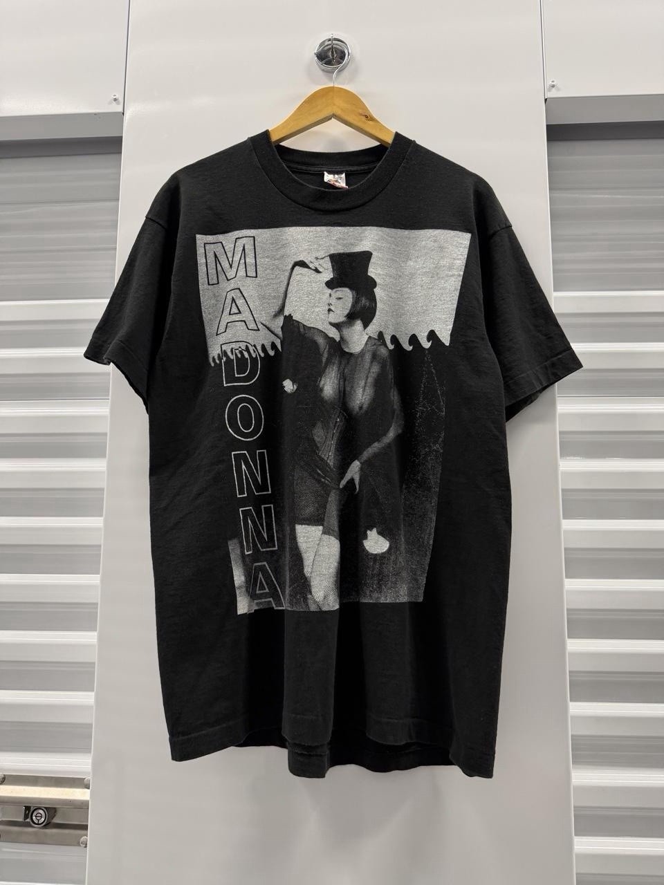 RARE Vintage 1990s Madonna Blond Ambition Tour Photo NSFW Black Fotl Sz Xl