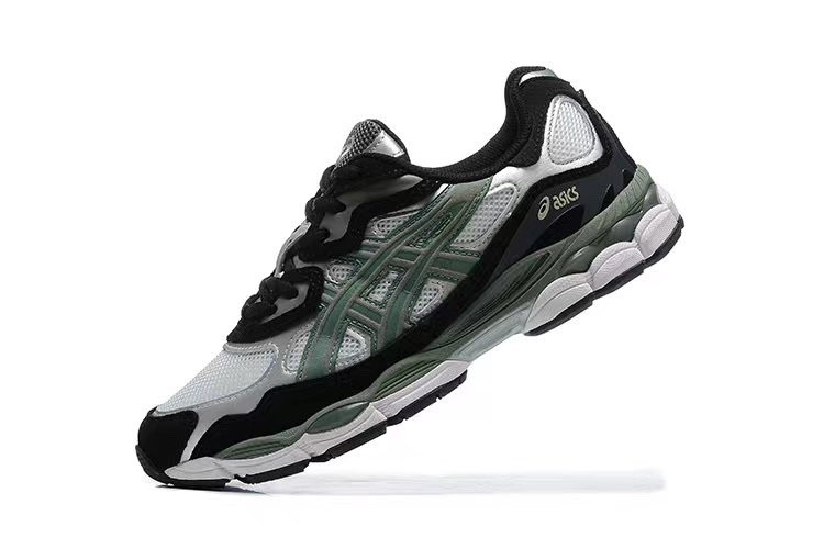 1201A789-101 ASiCS GEL-NYC White black green Mens sport shoes