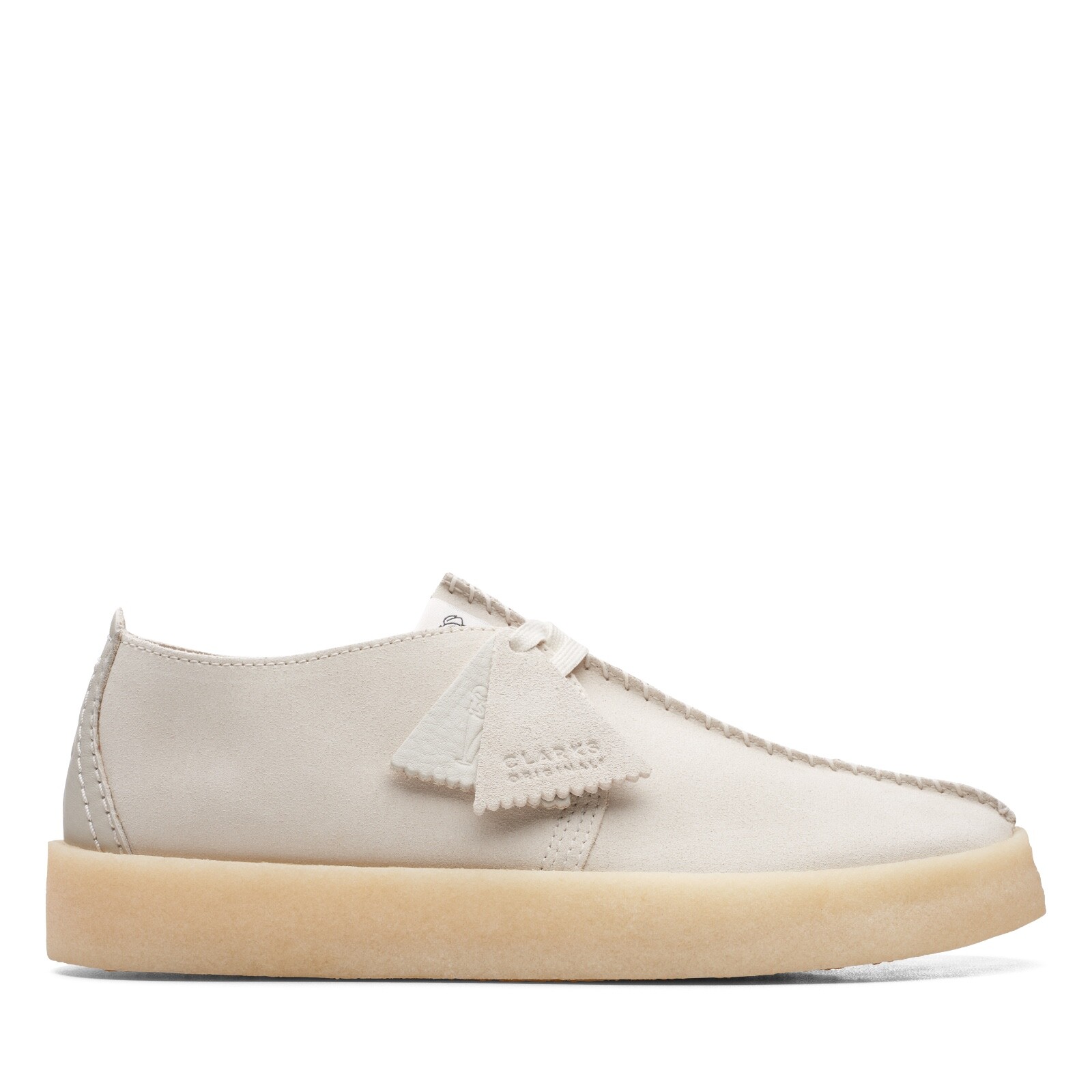Clarks Men's Desert Trek Cup White Suede 26165824