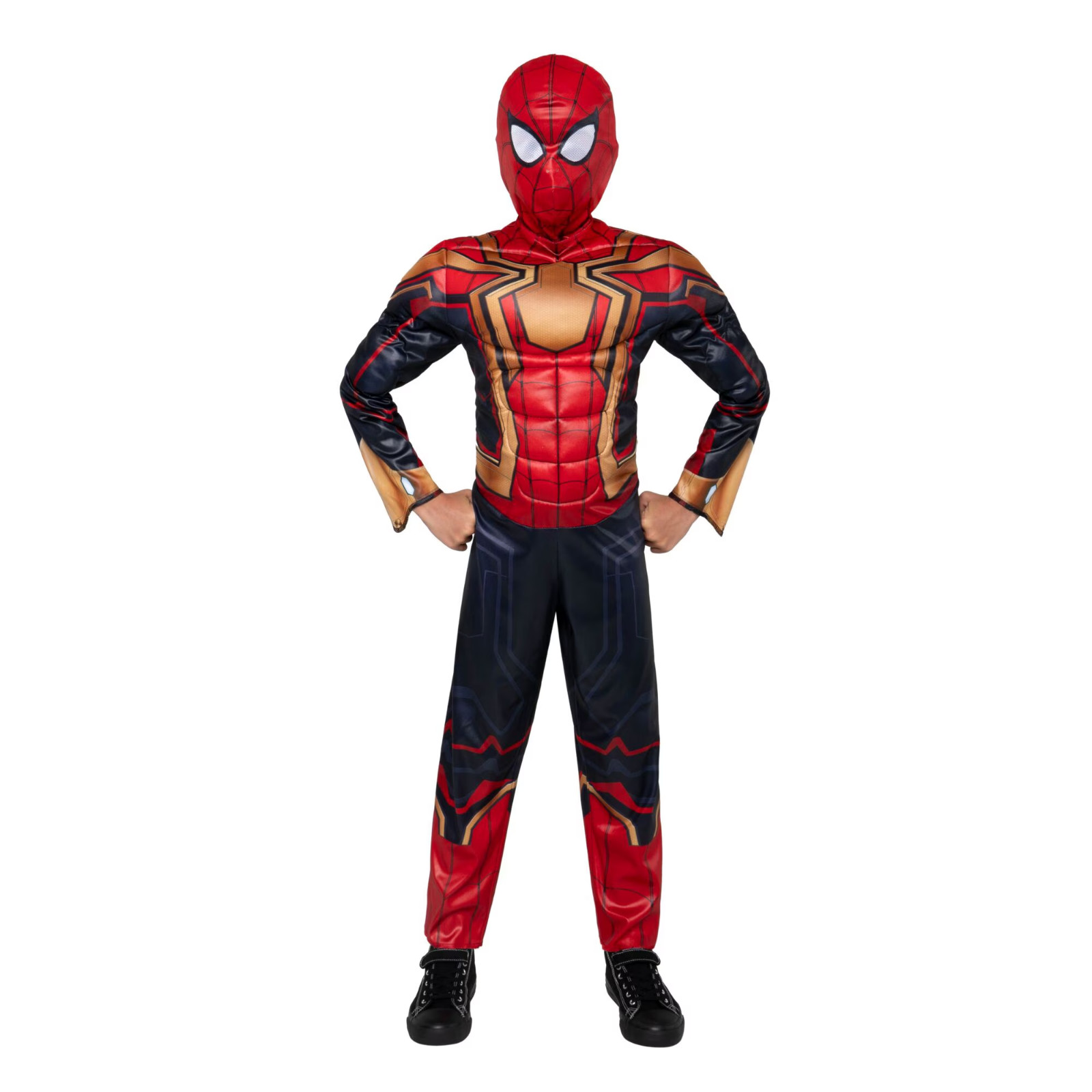 Marvel\'s Spider-man Integrated Halloween Costume for Children, Boy\'s Size L (10/