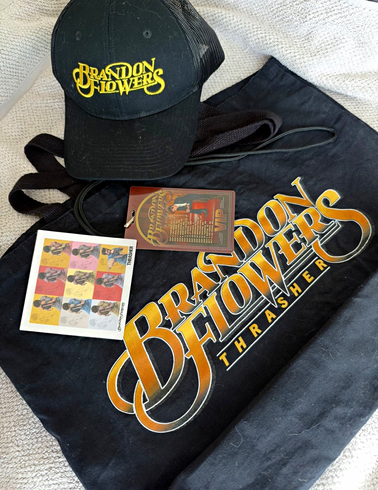 Brandon Flowers Thrasher Tour VIP Merch plus magnet