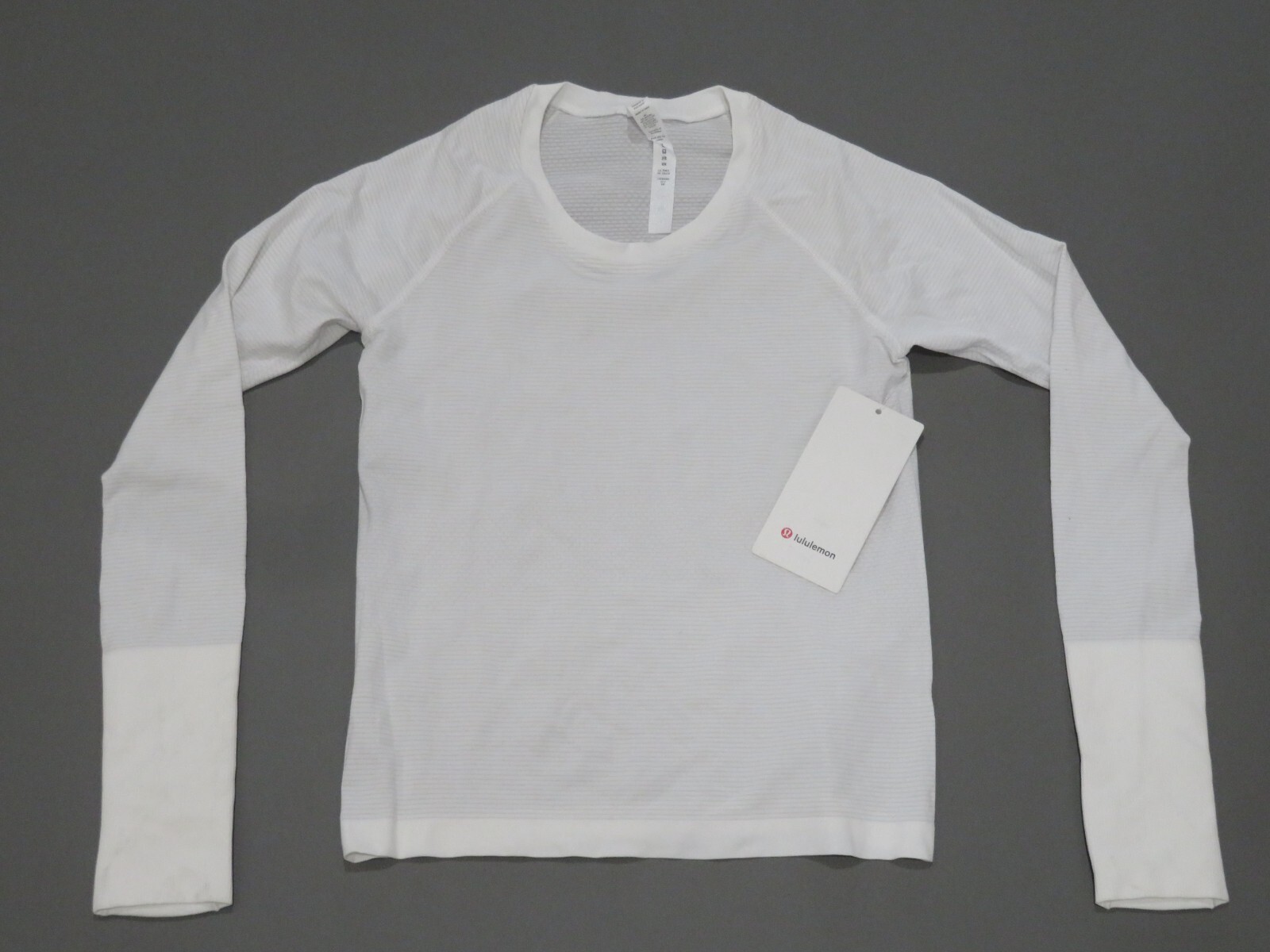 Lululemon Swiftly Tech LS Long Sleeve 2.0 Race Womens 6 Shirt Striped Athletic