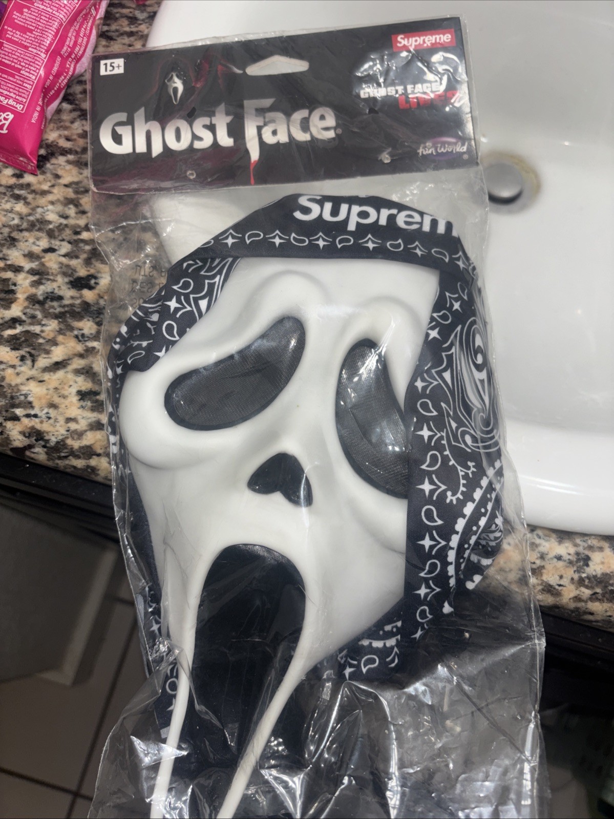 Supreme Ghost Face Mask Black (SS26)