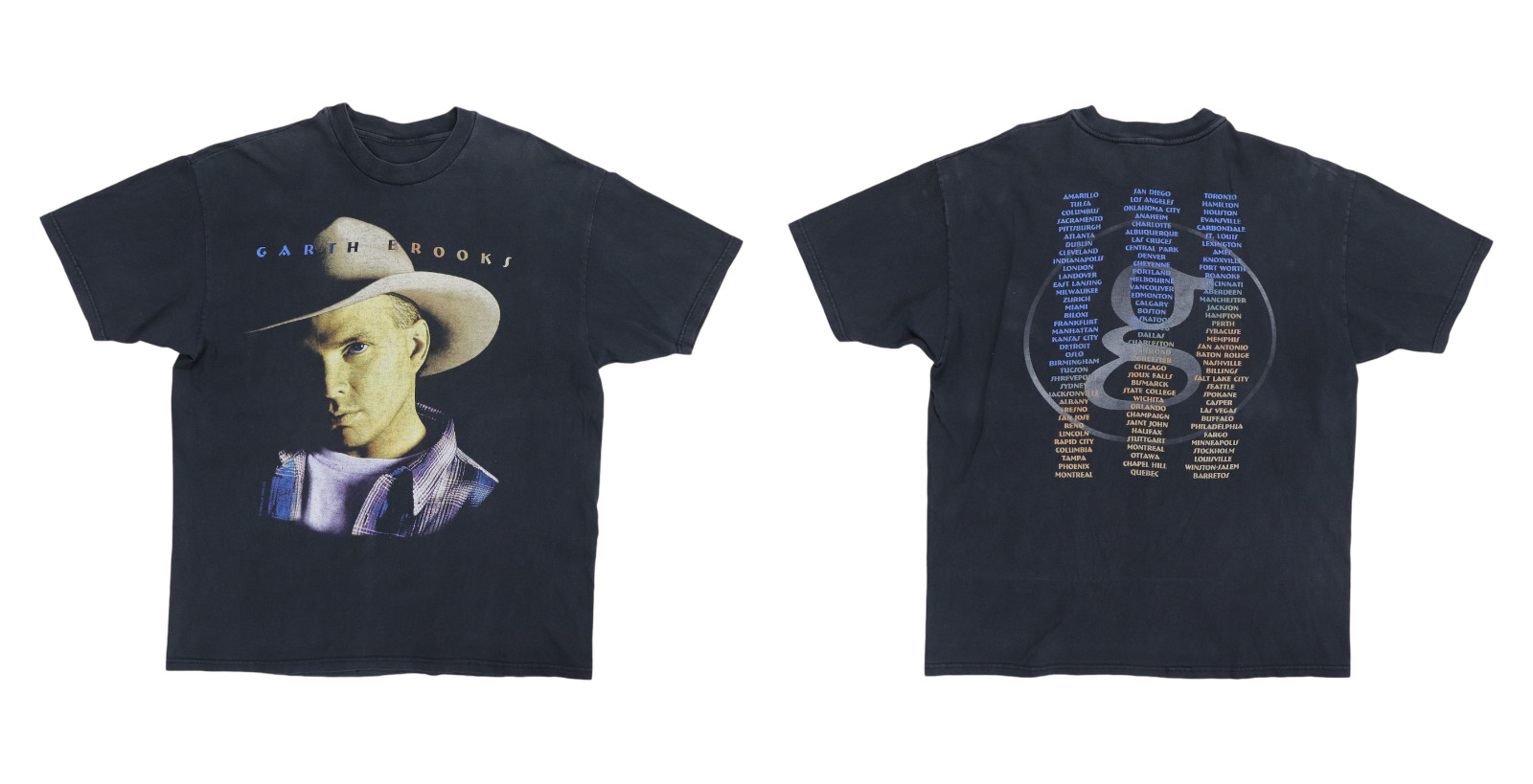 Hot Rare 1998 Garth Brooks Tour  Black Men Women Full Sizes S-5XL Shirt MM015